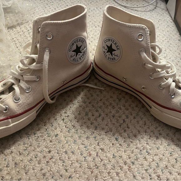 Converse High-Top Sneakers in Parchment - Picture 3 of 4